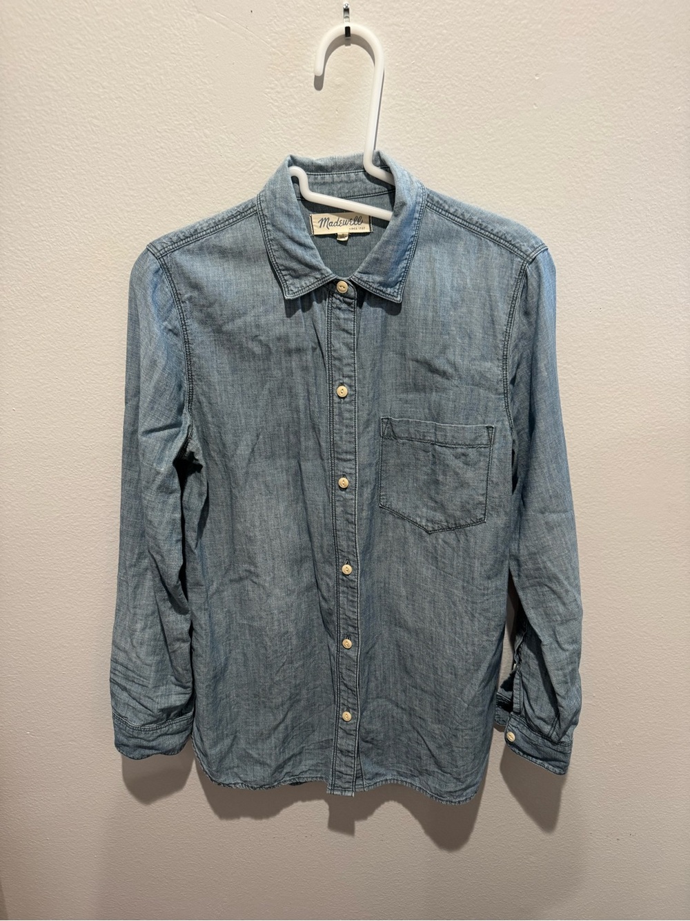 Madewell Light Blue Denim Button-Down Shirt